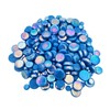 Iridescent Round Glass Mosaic Tiles for Crafts, 500g, Mini Circle