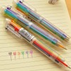 Multicolor Pens, 0.7mm 6-in-1 Multicolor Ballpoint Pen, 6-Color Retractable Ballpoint