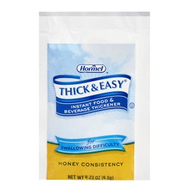 Thick & Easy Instant Food Thickener-Packaging 100 - 6.5 g Packets Description Honey Consistency - Box of 100