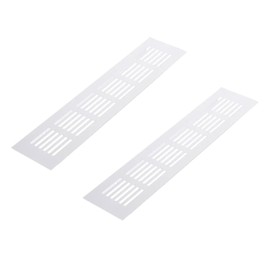 2PCS Air Vent Grille Cover,Alloy Vent Cover,Ventilation Grille Covers,For Cupboard Wardrobe Shoe cabinets Ventilation(80x150mm)
