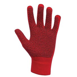 Dublin Magic Pimple Grip Riding Gloves, Red, One Size