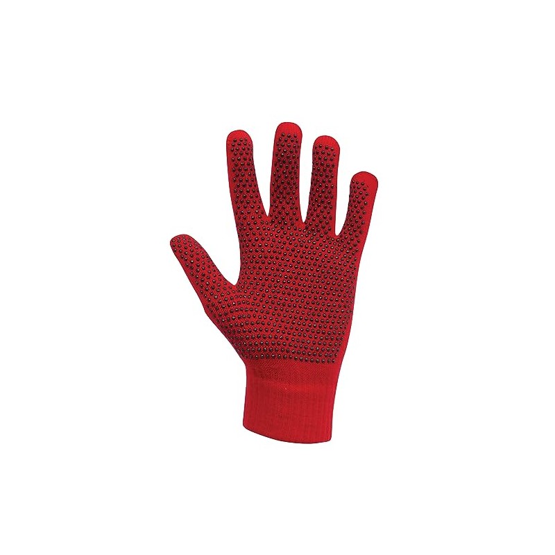 Dublin Magic Pimple Grip Riding Gloves, Red, One Size