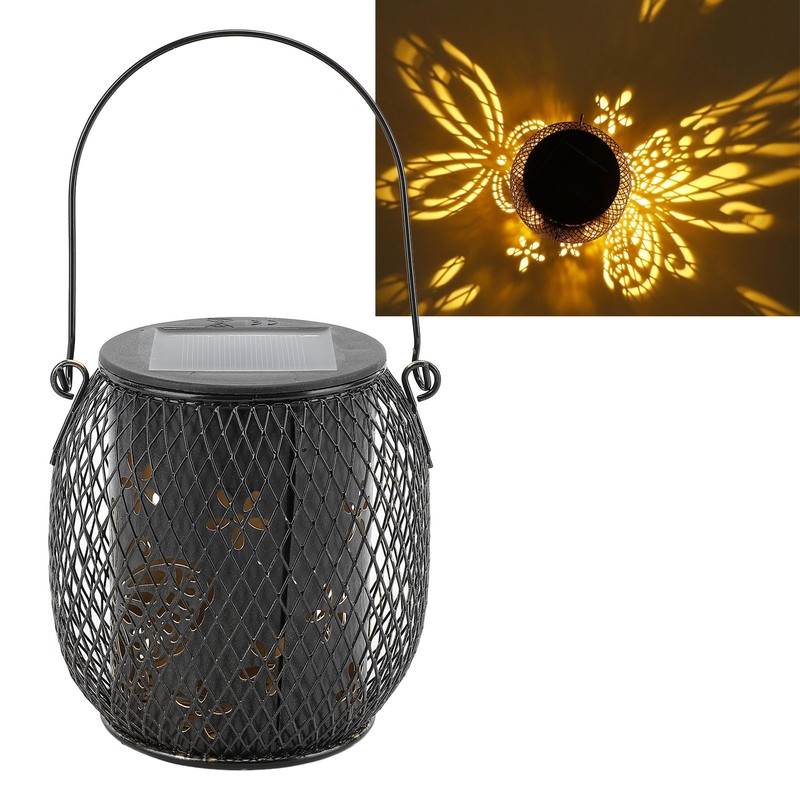 Solar Lantern Outdoor Waterproof Hanging Solar Light with Handle Chain