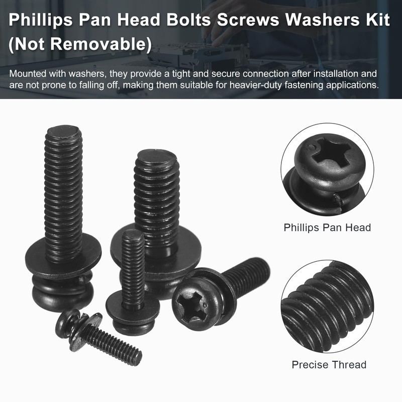 sourcing map M4 x 20mm Carbon Steel Phillips Pan Head