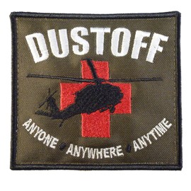 DUSTOFF US Army Ambulance CASEVAC Medical Evacuation MEDEVAC Touch Fastener Patch
