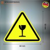Pack of 8 Warning Stickers 6 x 5 cm Fragile
