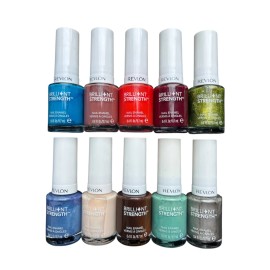 Revlon 10 Pack - Revlon Brilliant Strength Nail Enamel -Colors May Vary