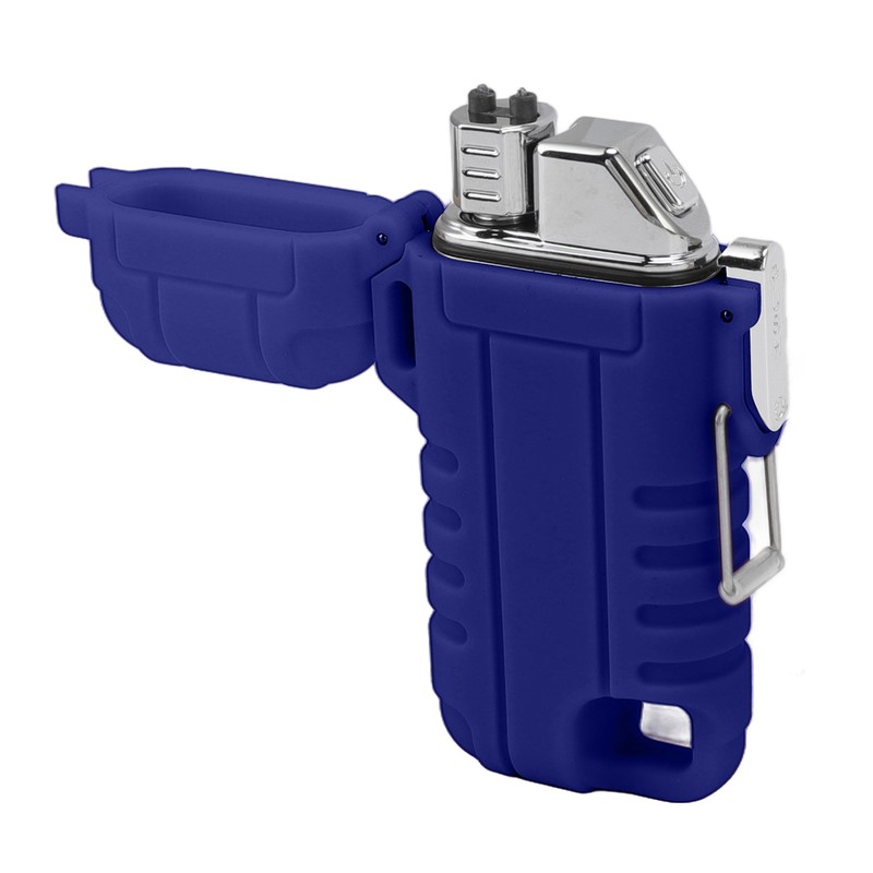 USB Rechargeable Lighter Windproof Dual Arc Lighter Waterproof Flameless Electric