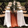 RestfulGlow 6 Pack Terracotta Cheesecloth Table Runner 10FT Boho Cheese