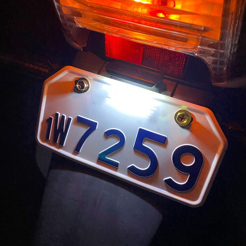 Discover Winds Motorcycle Number Light 6LED Bright! License Lamp Easy