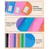 Flow fire A4 Plastic Wallets with Popper, 18 Pcs A4