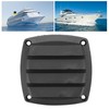 3in Marine Air Vent Grille Ventilation Ducting Louver Cover Black