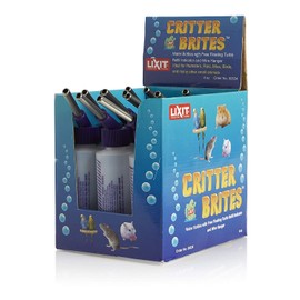 Lixit Bulk Water Bottles with Display Case for Rabbits, Ferrets, Chinchillas, Rats, Mice, Guinea Pigs', and Other Small Animals (4-Ounce)