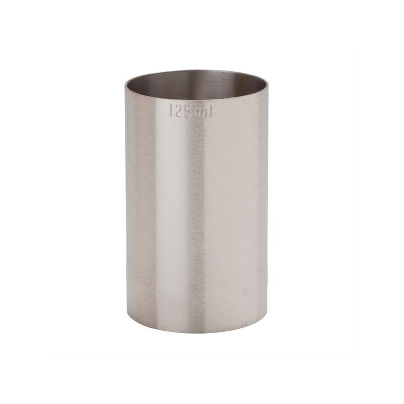 Beaumont Thimble Measure Stainless Steel Bar 125ml Clubs Wine Spirit