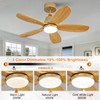 KENSID 36 Inch Ceiling Fans with Lights and Remote, Modern