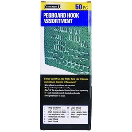 50 Pc Pegboard Hook Kit New 90 Day Warranty
