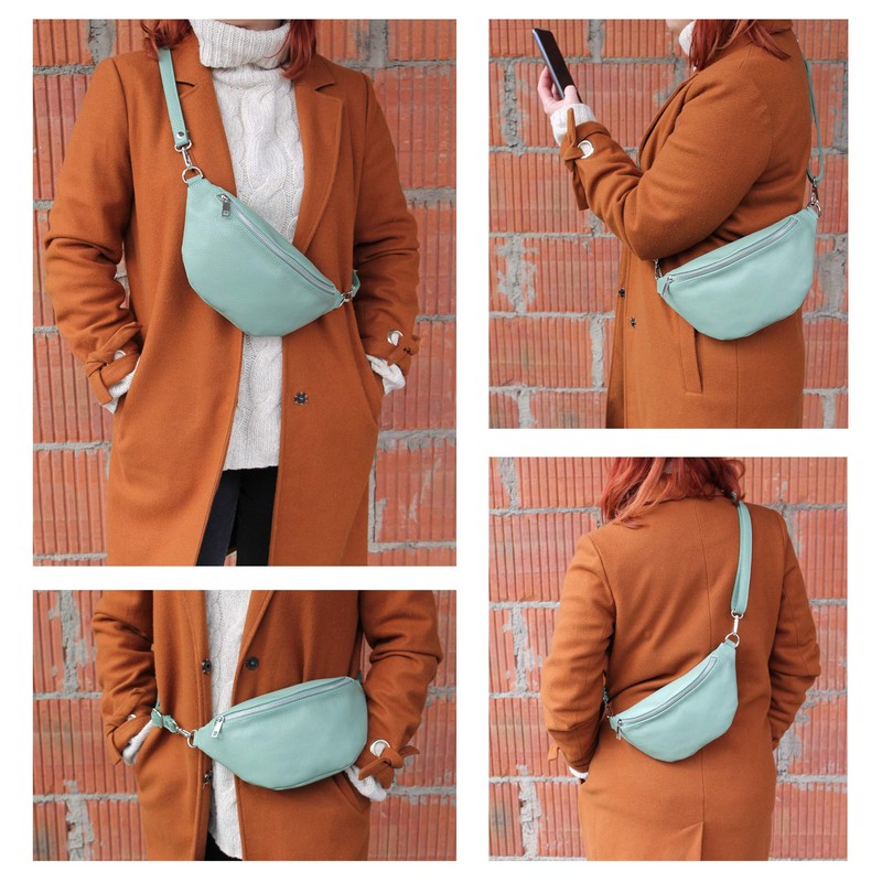 modamoda de - T211 - Italian Hip Bag, Chest Bag,