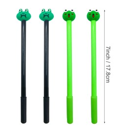 40 Pcs Cute Frog Pens Gel Ink Pens Fun Kawaii Pens Animals Writing Pens 0.5 mm Black Ink Cool Pens Novelty Fun Pens for Kids School Office Home Supplies Student Present Frog Party Favors