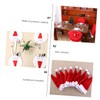 LABRIMP 28PCS Christmas Hat Cutlery Bags Silverware Holders Festive Tableware