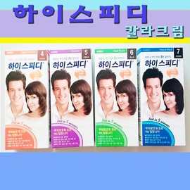 Sewha P&C 하이스피디 칼라크림 염색약 7호 자연흑색 1개 High Speed Color Cream Hair Dye No. 7 Natural Black 1 Piece