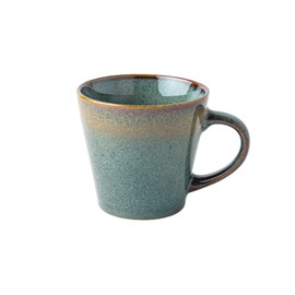 QIXCOZTI Fashion Large Ceramic Mugs for Men & Women, Unique Microwave & Dishwasher Safe Tea/Coffee Cups for Office & Home(Green sand)