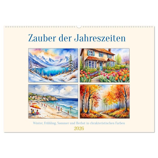 Magic of the Seasons (Wall Calendar 2026 DIN A2 Landscape),