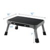 TreeLen 1-Step 330lbs Capacity Folding Metal Step Stool, Portable Step