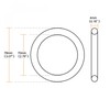 sourcingmap Nitrile Rubber O-Rings, 78mm OD 70mm ID 4mm Width,