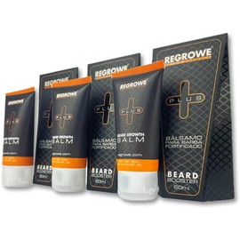 Regrowe - Bálsamo de Crecimiento de Barba Fortificado Regrowe Plus 5% 3 Piezas…