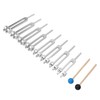8pcs Tuning Fork Set Aluminum Alloy Tuning Fork 126.22Hz Sound