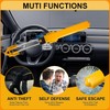 Steering Wheel Lock Anti-Theft Device Adjustable Length Clamp Double Hook