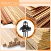 sourcing map Roundover Router Bit 1/2" Shank 3/4" Cut Diameter