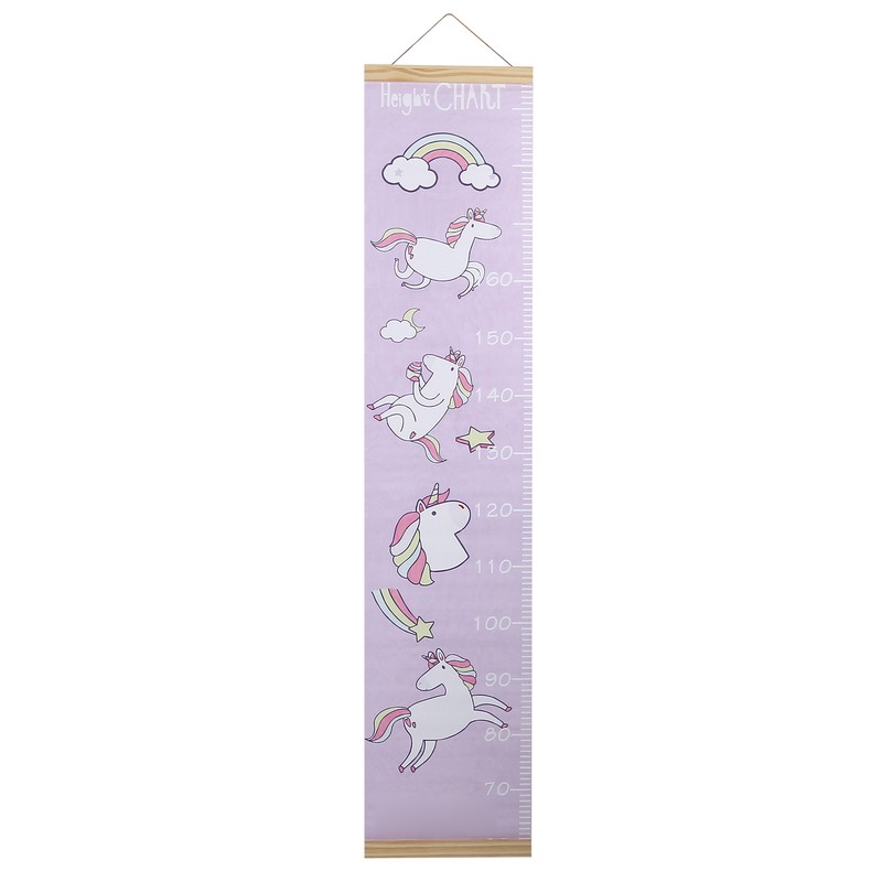 Kid's Growth Chart Removable Hanging Wall Decor Height Measuring Ruler
