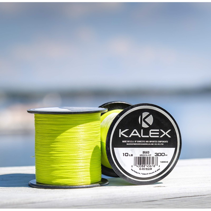 Kalex Kbqs40-Hvy Braid 500 Metros de Alta Visibilidad Amarillo