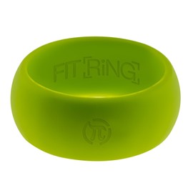 Arthletic Fit Ring Men's Silicone Wedding Ring Powered (Black, Blue, Red, Gray, Green) Quality Silicone Wedding Ring from the Fit Ring Men's Collection (Borealis Green, 13)