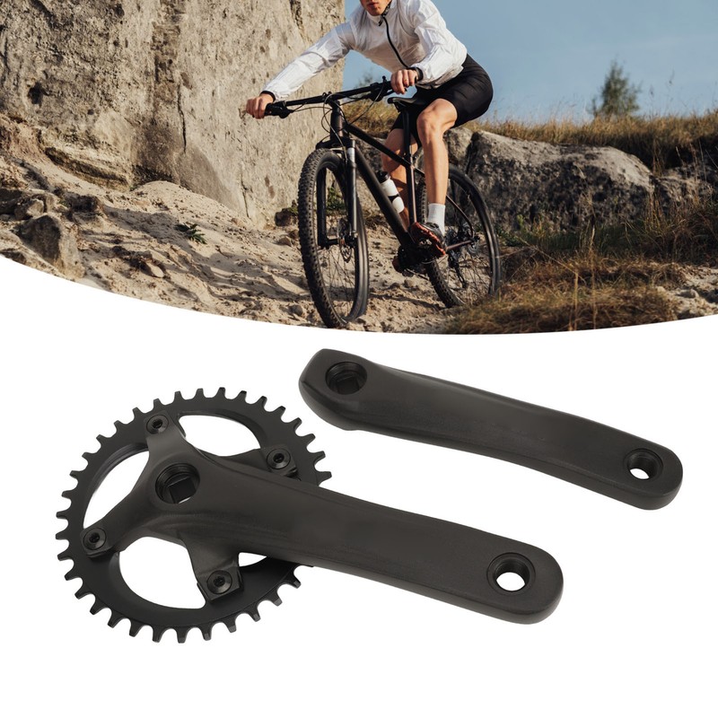 104 BCD Mountain Bike Single Speed Crankset 36T Square Hole