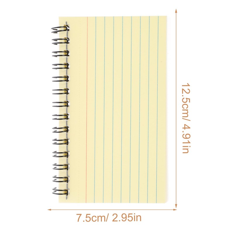 Lurrose 3Pcs Colorful Index Cards Notebooks 4.9X3 Inch Small Spiral