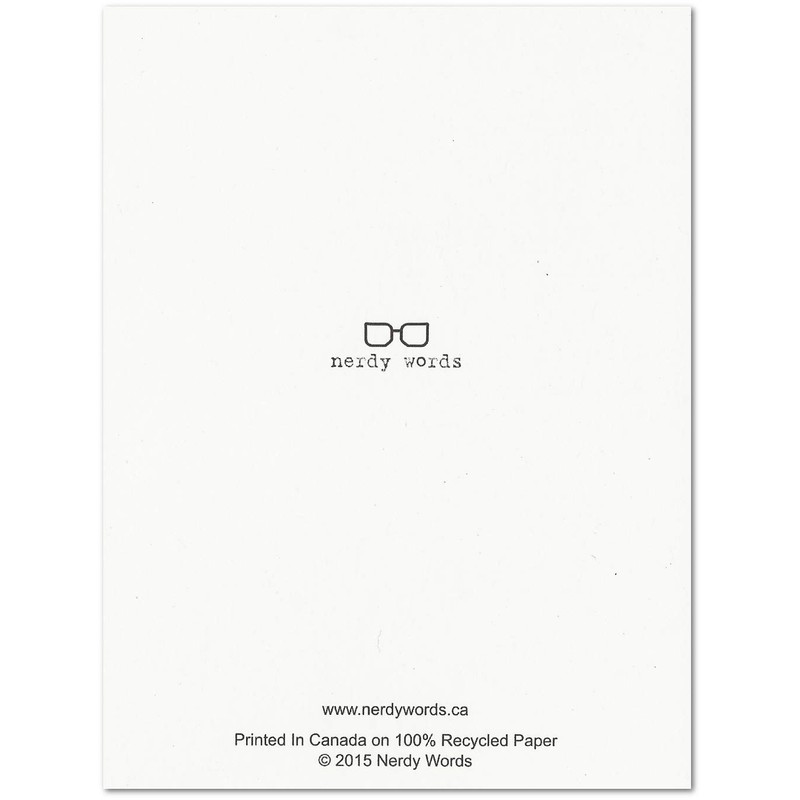 Javascript Computer Birthday Card (4.25" X 5.5") by Nerdy Words