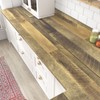 Wallercity Rustic Brown Wood Grain Contact Paper for Countertops Peel