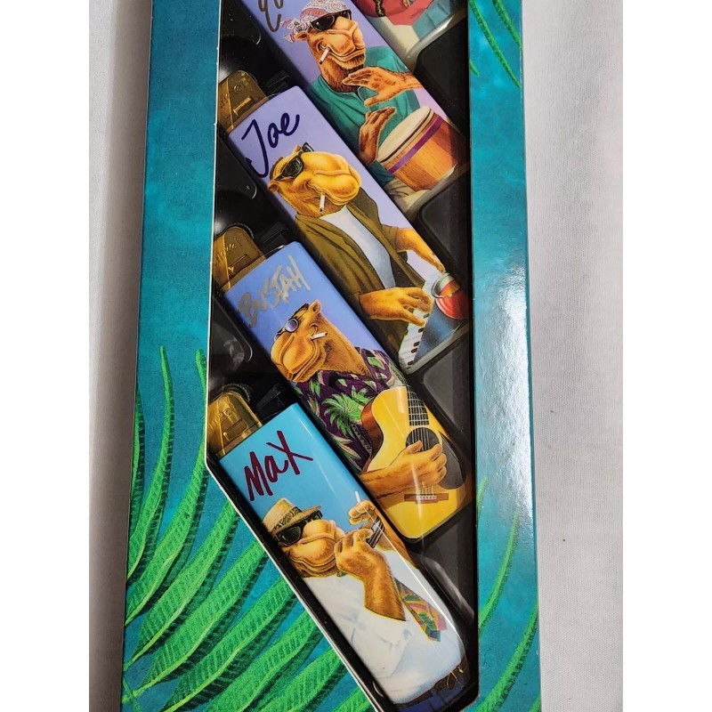 Camel Vintage Camel Lighter Collector's Set Of 5 France With