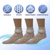EMEM Apparel Women's Ladies Lace Anklet Ankle Quarter Socks Stockings