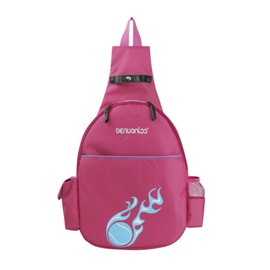 Klau - Raqueta de nailon para tenis, bádminton, mochila de tenis, bolsa de deportes al aire última intervensión, color rojo rosa para principiantes
