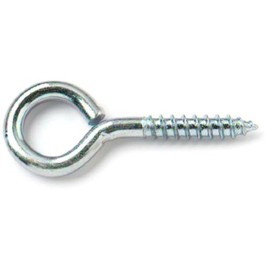 Merriway® BH01146 (4 Pcs) Zinc Plated Steel Screw-In Eyes, 65 mm (2.5/8 inch) - Pack of 4 Pieces