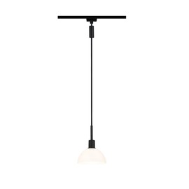 Paulmann 96974 Sarrasani URail Pendant E14 max. 20W dimmable 230V Black matt, Opal Rail System – Choose Any lamp