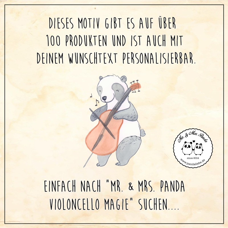 Mr. & Mrs. Panda Carrying Bag Violoncello Magic - Gift,