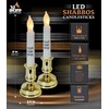Ner Mitzvah LED Shabbat Candles - Battery Operated Flameless Candles