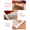 HTBMALL Crinkle Cutter, French Fry Cutter for Potatoes, Upgraded Stainless