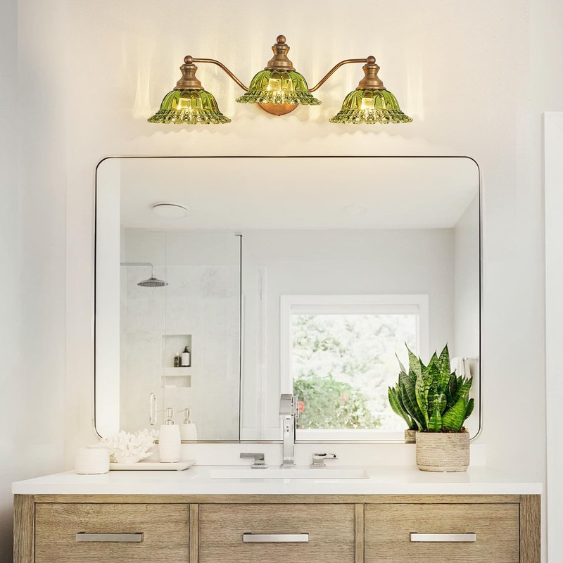 XIEDUN Green 3 Light Vanity Light Bathroom Light