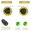 Conector de cable eléctrico IP68 impermeable de 2 vías para