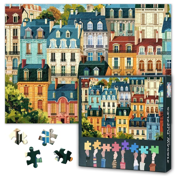 1000 Pieces Jigsaw Puzzles for Adults, Historical Paris Streets Puzzle